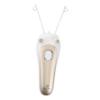 VICASKY USB Rechargeable Facial Hair Remover Electric Epilator Tool for Women Painless Hair Removal Device for Face Arms and More Gold view 1
