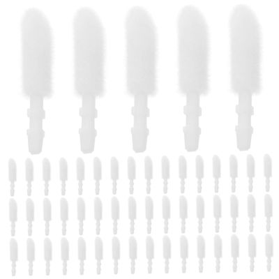 Mikinona 300pcs Disposable Flocking Lip Gloss Brush Replacement Heads for Makeup Application Salon Home Use Lipstick Brush Accessories