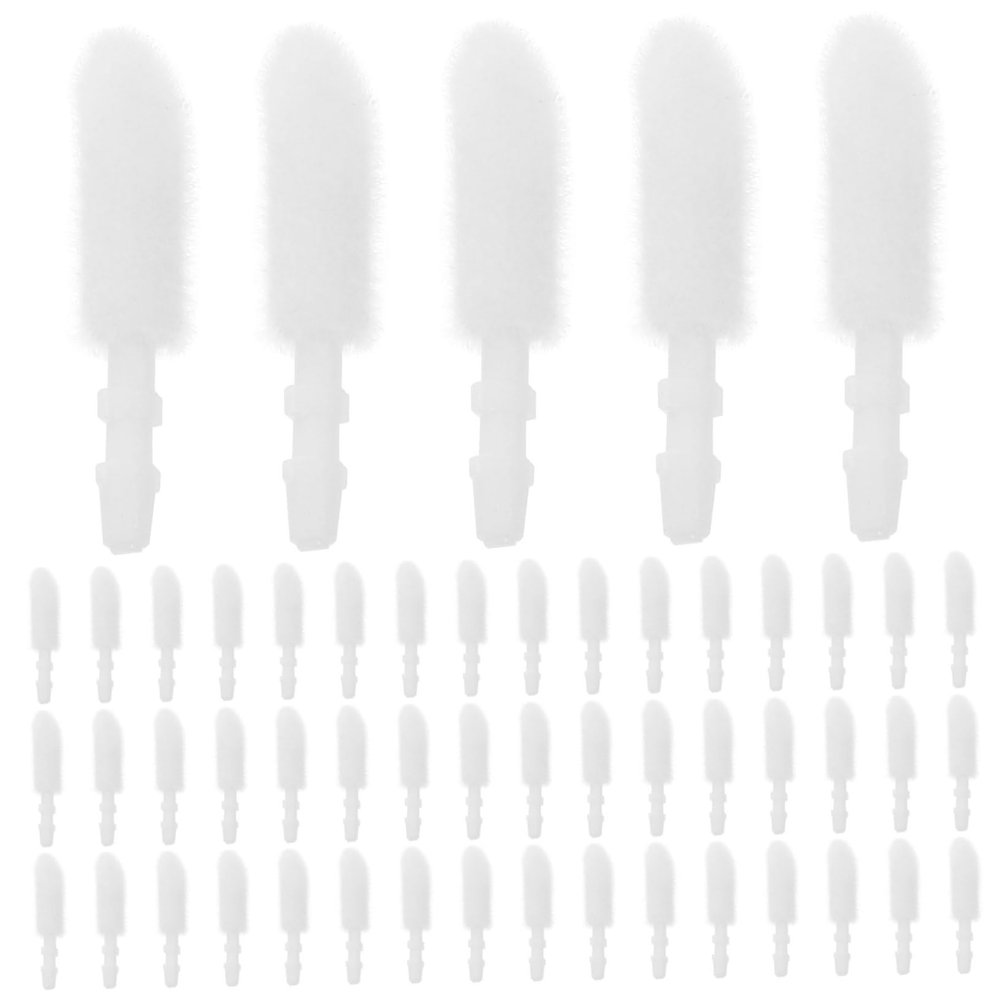 Mikinona 300pcs Disposable Flocking Lip Gloss Brush Replacement Heads for Makeup Application Salon Home Use Lipstick Brush Accessories