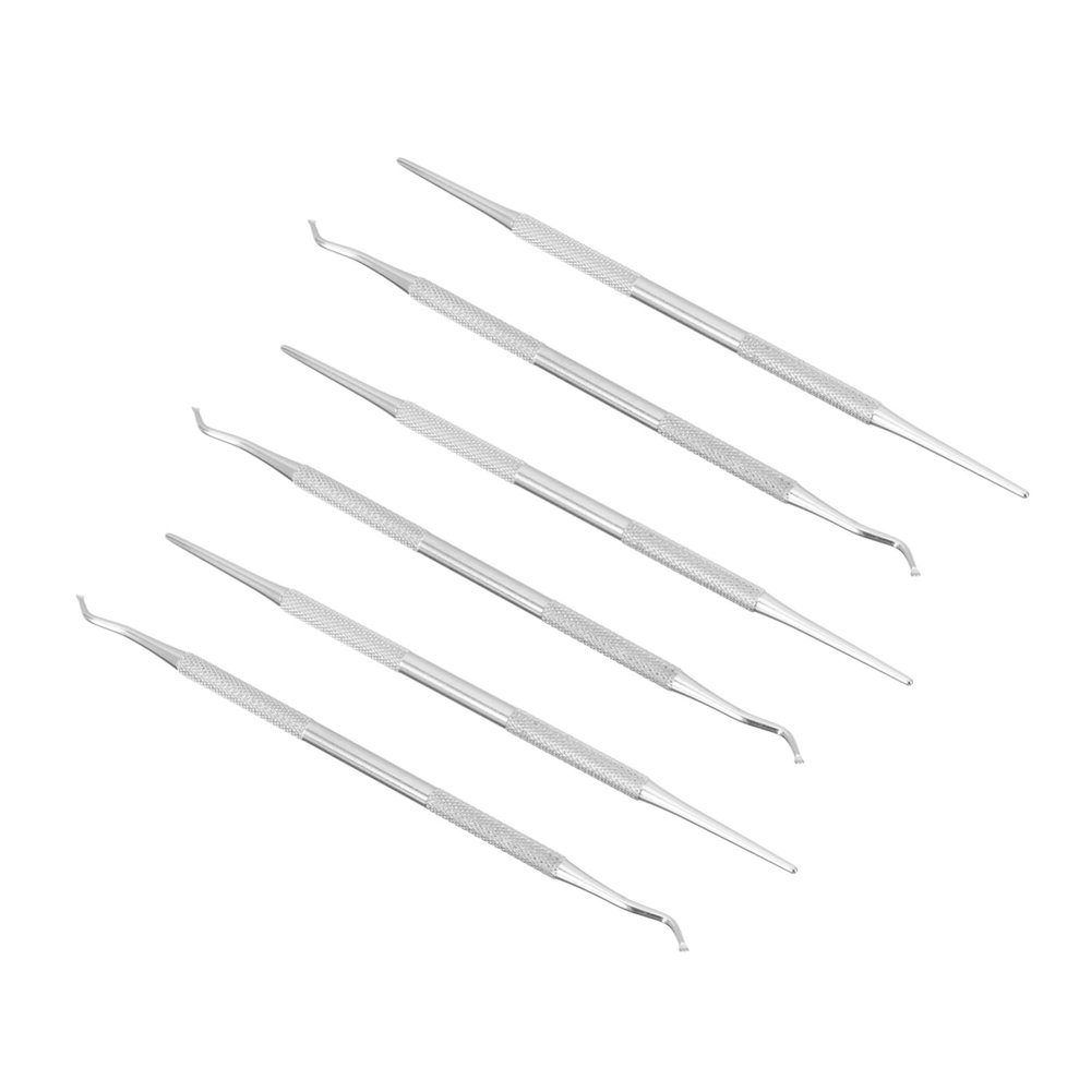 Ipetboom 6pcs Quality Toenail Cleaning Tools Nail Cleaner Cuticle Cutters Ingrown Nail Remover Ergonomic Pedicure