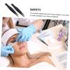 BAZEITFLOW 6pcs False Eyelashes Tweezers Eyebrow Shaper Spoolies for Eyelash Removal view 4