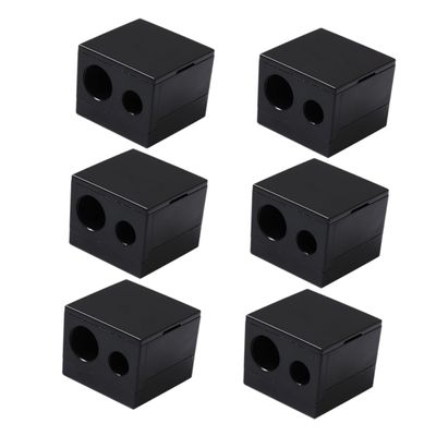 VICASKY 6pcs Eyebrow Pencil Sharpener Dual Hole Makeup Sharpener for Cosmetic Pencils Efficient and Convenient Tool for Women Fine Craftsmanship Non-Harmful Materials