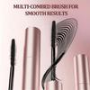 Long Lasting Submarine Mascara, Waterproof & Sweatproof Tubing Mascara for Natural Defining Curling Eyelashes, Black & Brown Thick Curled Non-smudge Lash Makeup (Black(2pcs), one size) view 4