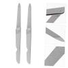 BIUDECO 6pcs Foldable Nail File Professional Stainless Steel Nail Clippers for Manicure Pedicure Compact Design for Home Travel Use view 3