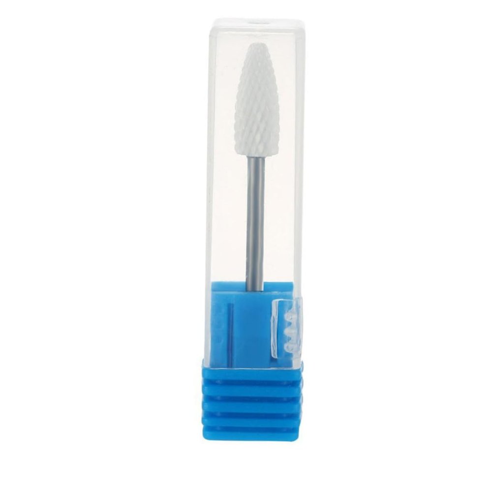 Happyyami Ceramic Nail Drill Bit for Nail Art Machine Medium Replacement Attachment for Manicure Pedicure for Dead Skin Removal