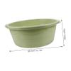 Beatifufu 2pcs Foot Soak Basin Plastic Washbasin for Sink Shampoo Bowl Pedicure Bowl No Plumbing Enamel Wash Basin Large view 2