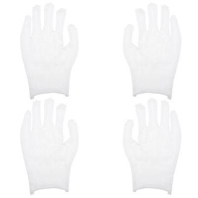 Mipcase 12pairs Multi-Function Cotton Yarn Gloves Practical Stretchable and Moisture-Absorbing Etiquette Gloves for Men and Women Machine Washable and Reusable for Hand Care and