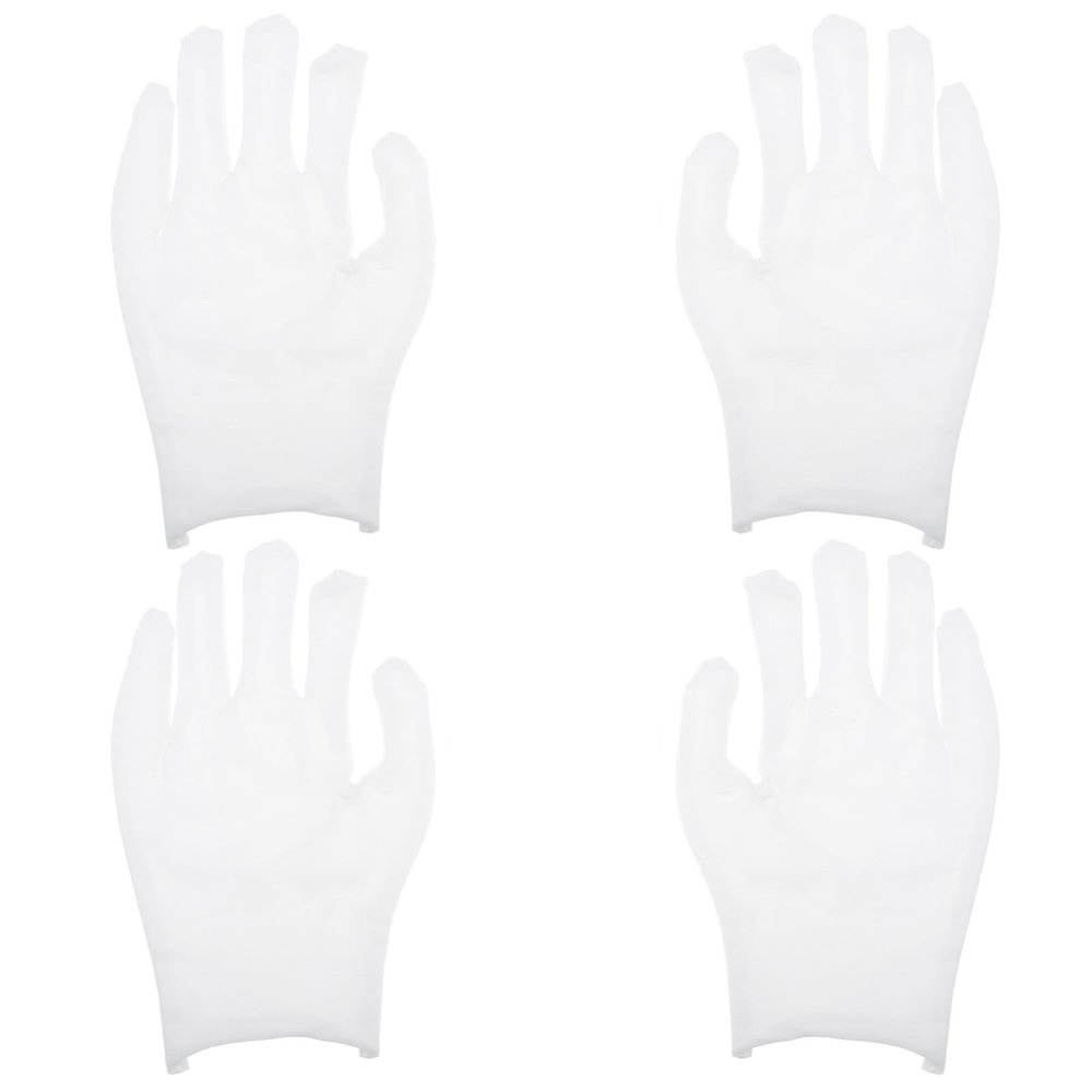 Mipcase 12pairs Multi-Function Cotton Yarn Gloves Practical Stretchable and Moisture-Absorbing Etiquette Gloves for Men and Women Machine Washable and Reusable for Hand Care and