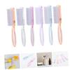 VICASKY 6pcs Ergonomic Long Handle Nail Brush Nail Cleaning Brush Acrylic Polish Foot Tools Supplies Random Color view 4