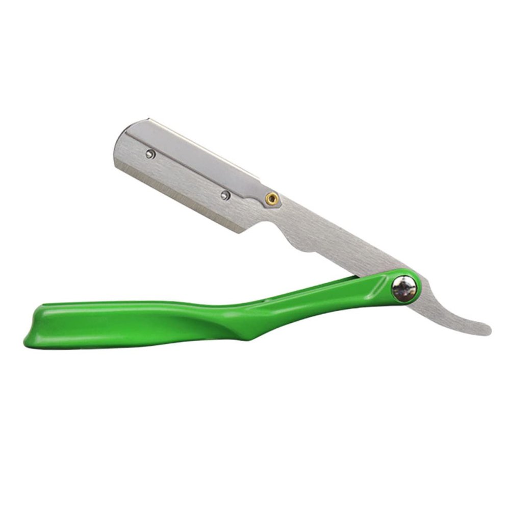FOYTOKI Beard Men Manual Holder Barber Straight Shaver Men Stainless Steel Shaver Holder Daily Use