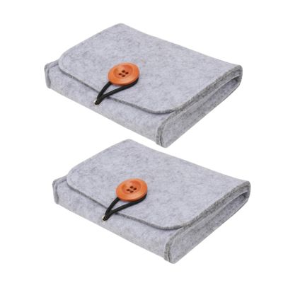 Gogogmee 2pcs Practical Essential Oil Bag Multi-purpose Travel Bag Storage Essential Oil Pouch Bottle