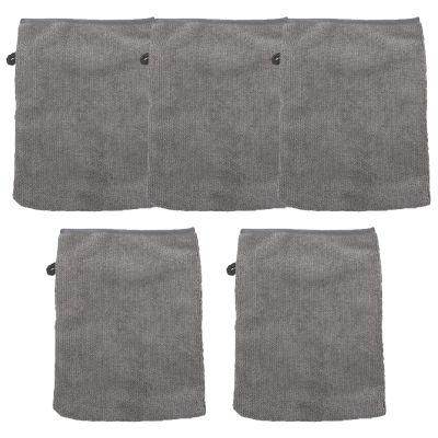 5Pack Microfiber Face Cleansing Gloves Soft Face Washcloths Reusable Makeup Remover Wash Gloves Cloth 21x15CM