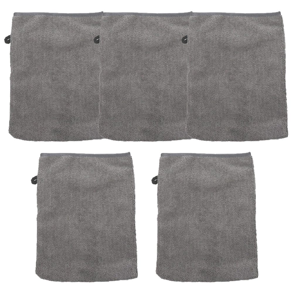 5Pack Microfiber Face Cleansing Gloves Soft Face Washcloths Reusable Makeup Remover Wash Gloves Cloth 21x15CM