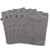 5Pack Microfiber Face Cleansing Gloves Soft Face Washcloths Reusable Makeup Remover Wash Gloves Cloth 21x15CM view 3