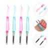 LIFKOME 4pcs Portable Folding Eyelash Brush Mini Eye Lash Comb for Separation Grooming Random Color Disposable Makeup Tool for Professional Home Use view 3