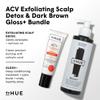 dpHUE ACV Exfoliating Scalp Detox (4 oz) + Gloss+, Dark Brown - (6.5 oz, 8-12 Applications) - Color Safe view 2