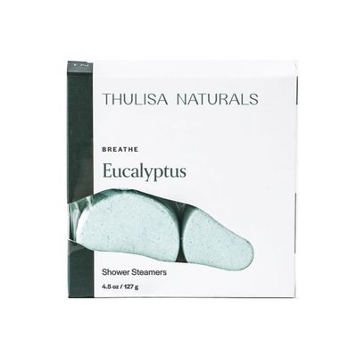 Eucalyptus Shower Steamers Aromatherapy | Organic Shower Bombs with Essential Oils | Self Care Christmas Birthday & Spa Gifts for Women & Men | Stocking Stuffers | 4 Pack