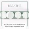 Eucalyptus Shower Steamers Aromatherapy | Organic Shower Bombs with Essential Oils | Self Care Christmas Birthday & Spa Gifts for Women & Men | Stocking Stuffers | 4 Pack view 3