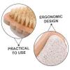 BIUDECO 2pcs Handle Pumice Stone Foot Scrubber Brush for Wet and Dry Exfoliation Dead Skin Removal and Foot Care Comfortable Grip Portable Design view 3