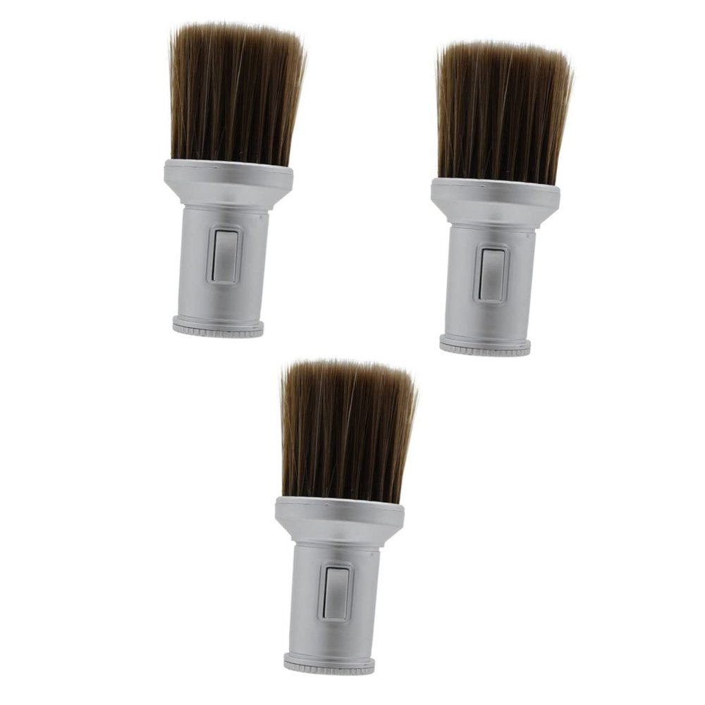 WOONEKY 3pcs Hairdressing Cleaning Brush Barber Brush Neck Duster for Hair Salon