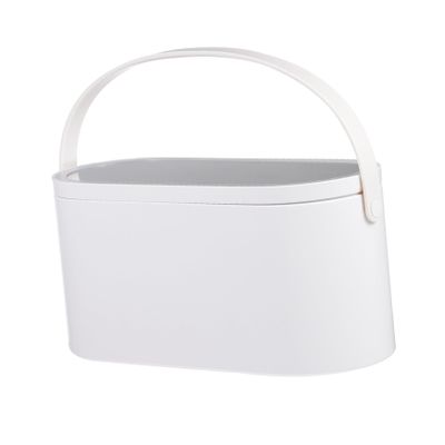 PartyKindom Portable Makeup Organizer Box with Led Mirror Lightweight Cosmetic Carrying Case for Travel Outdoor Activities and Business Trips for Jewelry and Grooming Tools Storage