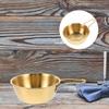 HAPINARY 2pcs Stainless Steel Shaving Foam Bowl Ergonomic Handle Delicate Small Bowl for Wet Shaving view 2