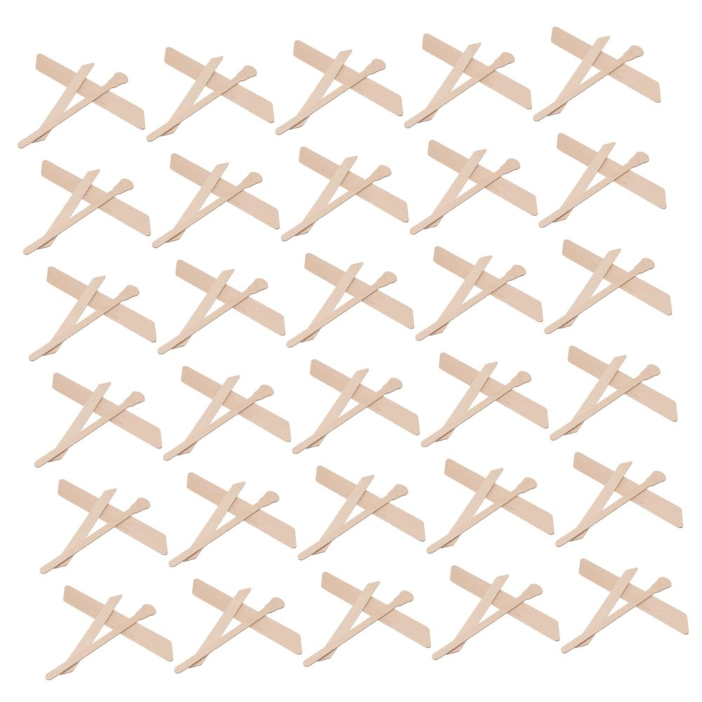 Ipetboom 150pcs Wooden Wax Sticks for Hair Removal and Applicators for Facial Body and Bikini Areas for Lotion Application Versatile Hair Removal Strips