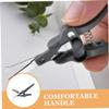 FOYTOKI Nose Hair Scissors and Eyebrow Trimmer Facial Grooming Scissors for Precise Beard and Hair Trimming Compact and Convenient Beauty Tool for Men view 3