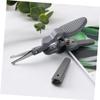 FOYTOKI Nose Hair Scissors and Eyebrow Trimmer Facial Grooming Scissors for Precise Beard and Hair Trimming Compact and Convenient Beauty Tool for Men view 4
