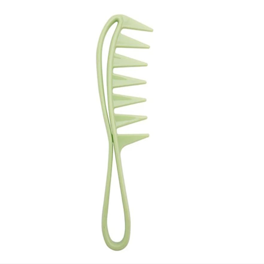 185x55mm Men Comb Wide Tooth Shark Plastic Clipper Curling Home Hairdressing Comb Barber Stlying Tools,green,185x55mm