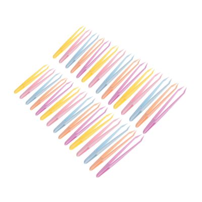Angoily 100pcs Professional Eyebrow Tweezers Set Crafting Tweezers for Eyebrow Shaping Lash Application