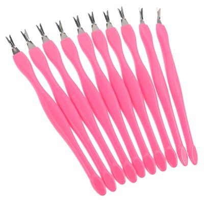 GALPADA 10pcs Dead Skin Scraper Tool Cuticle Pusher Trimmer Nail Art Supplies Pedicure for Home Use