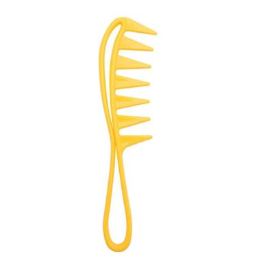 185x55mm Men Comb Wide Tooth Shark Plastic Clipper Curling Home Hairdressing Comb Barber Stlying Tools,Yellow,185x55mm