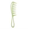 185x55mm Men Comb Wide Tooth Shark Plastic Clipper Curling Home Hairdressing Comb Barber Stlying Tools,Yellow,185x55mm view 2