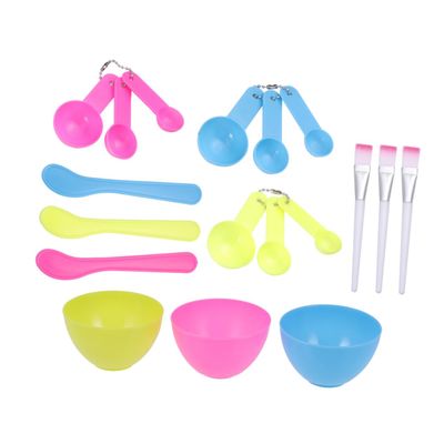 ELAYARD 3set Facial Mask Bowl Brush in Reusable Skincare Tools Spoon for Women