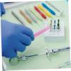 Balacoo 100pcs Plastic Eyelash Tweezers Pink Professional Eyebrow Tweezers for Women Men Lash Extension Tool Multi-function Set view 4