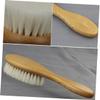 Healeved Dense Wool Brush Curved Handle for Shaving Beard Care and Hair Cleaning for Home and Barber Shops Compatible Shaving Creams and Organic Oils view 3