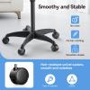 HYTOBP Salon Tray, Adjustable Height Salon Rolling Tray Cart with Wheels, Aluminum Hairstylist Color Tattoo Tray with Wheels for Salon&Spa Use(36inch) view 2