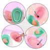 FRCOLOR 3pcs Silicone Brush Cleaning Mat Makeup Brush Cleaning Mat Cleaner Pad for Home Beauty Salon Use view 4