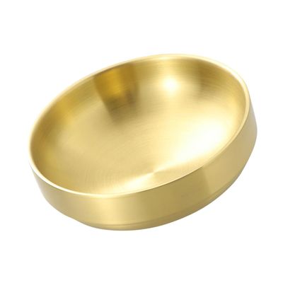 FOYTOKI 1pc Stainless Steel Shaving Bubble Bowl for Men Foaming Shaving Soap Container for Home and Barber Use Smooth Edges Design