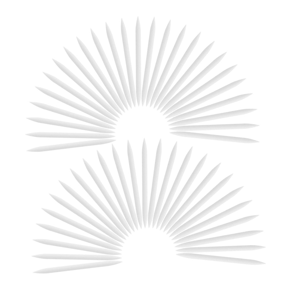 MERRYHAPY 50pcs Eyeliner Brush Replacement Heads Soft Silicone Brush Tips Accessory Parts for Diy Makeup