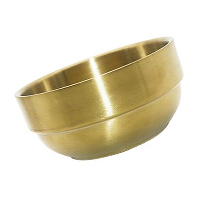 LOORGVEL 1pc Stainless Steel Shaving Bowl for Gentle Face Cleansing Foaming Soap Vessel for Home Use for Barbershops and Salons Polished Edges for Smooth Handling