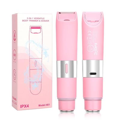 Double Headed Electric Razor for Woman, Face Bikini Trimmer Rechargeable Wet Dry Use