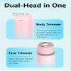 Double Headed Electric Razor for Woman, Face Bikini Trimmer Rechargeable Wet Dry Use view 2