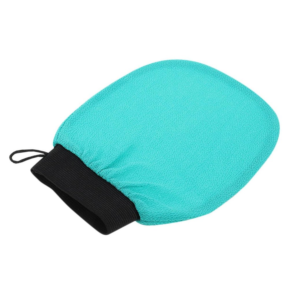 WOONEKY Exfoliating Shower Mitt Body Exfoliator Scrubber Gentle Faux Dead Skin Remover Hand Exfoliating Glove