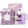 Birthday Gifts for Women Friendship Unique, Happy Birthday Gifts Basket for Women Mom Sister Best Friend Her Wife Girlfriend Daughter Aunt Coworker Boss, Bath Sets Spa Gift Baskets view 1