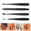 HAPINARY Stainless Steel Cuticle Trimmer Nail Care Kit with Dead Skin Fork Pusher and Nail File for Manicure and Pedicure for Sensitive Skin view 4