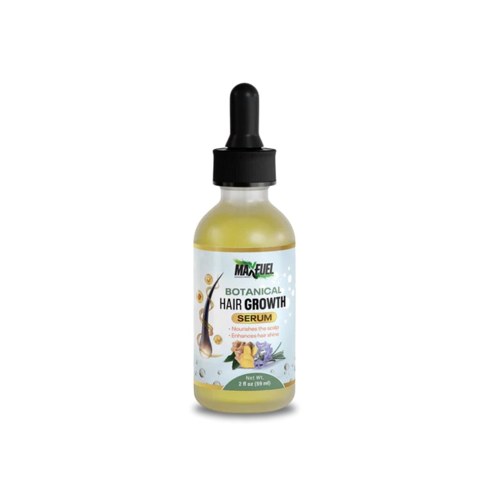 Botanical Scalp Serum with Rosemary & Ginger  Hydrating Hair & Scalp Treatment with Vitamin C & E  Lightweight, Non-Greasy Formula  2 fl oz