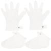 FOMIYES 2pcs Hand and Foot Mask Moisturizing Exfoliating Spa Gloves for and Cuticle Removal Soft Gloves for Dry Skin Treatment and Foot Peeling Mask view 1