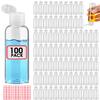 100pcs Empty 3.4 oz Travel Bottles with Flip Cap Tsa Approved Leakproof Plastic Squeeze Small Shampoo Bottles for Toiletries Liquids Travel Essentials Containers for Lotion, Party favors, Bulk Gifting view 1